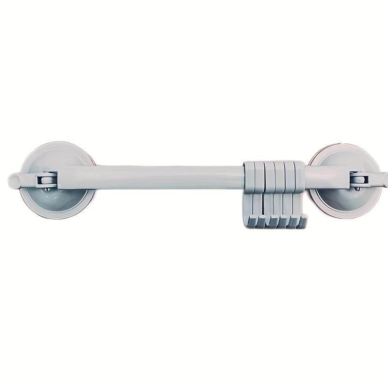 Adjustable Double Suction Cup Coat Hook Rack with 6 Hooks