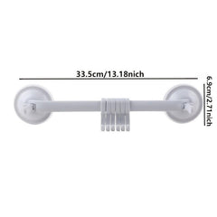 Adjustable Double Suction Cup Coat Hook Rack with 6 Hooks