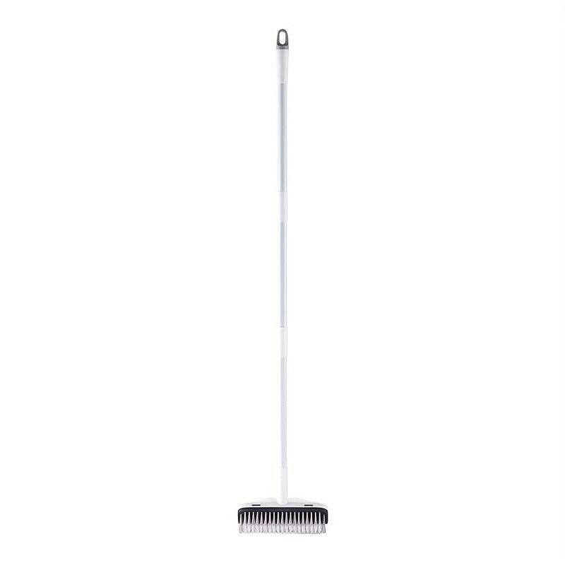 Long Handle Floor Scrub Brush Bathroom Cleaning Tool 2-in-1 Scrape & Brush