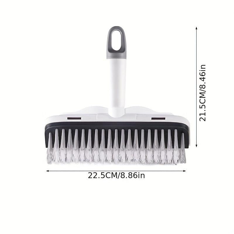 Long Handle Floor Scrub Brush Bathroom Cleaning Tool 2-in-1 Scrape & Brush