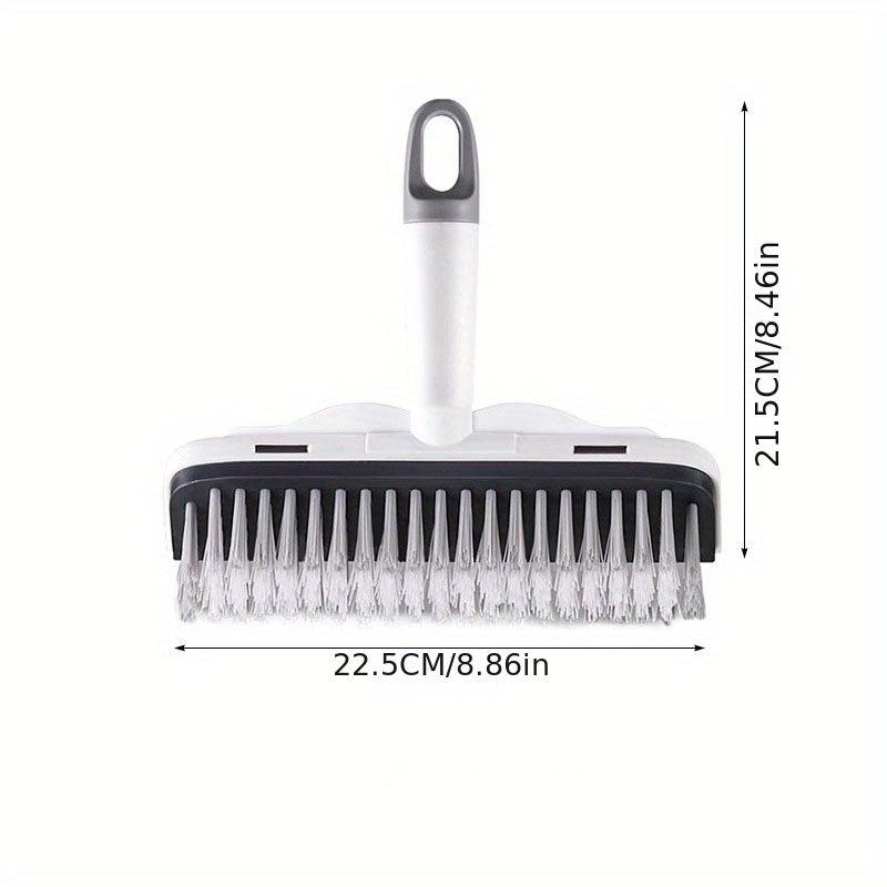 Long Handle Floor Scrub Brush Bathroom Cleaning Tool 2-in-1 Scrape & Brush