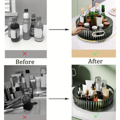 360 Degree Rotating Bathroom Storage Tray for Perfume and Cosmetics