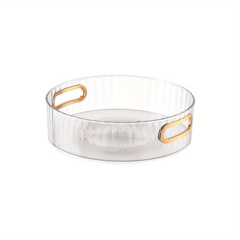 360 Degree Rotating Bathroom Storage Tray for Perfume and Cosmetics