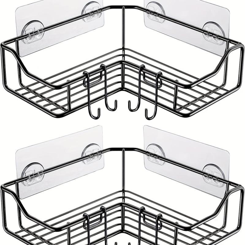2pcs Shower Organizer Corner Caddy Stainless Steel Shower Shelf