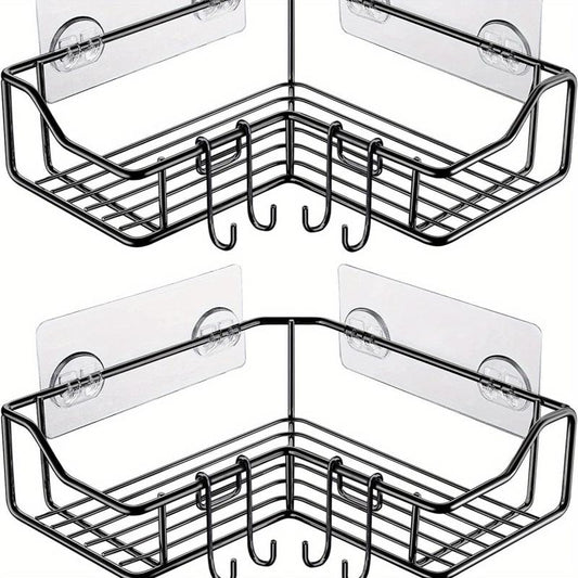 2pcs Shower Organizer Corner Caddy Stainless Steel Shower Shelf