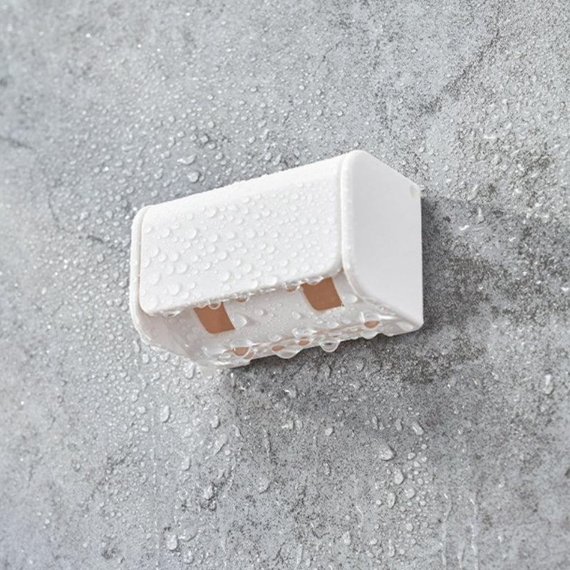 Wall Mounted Toothbrush Holder with Cover - Dust Proof
