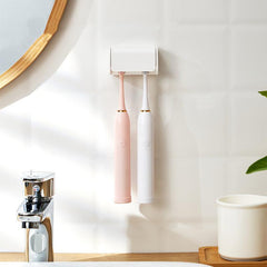 Wall Mounted Toothbrush Holder with Cover - Dust Proof