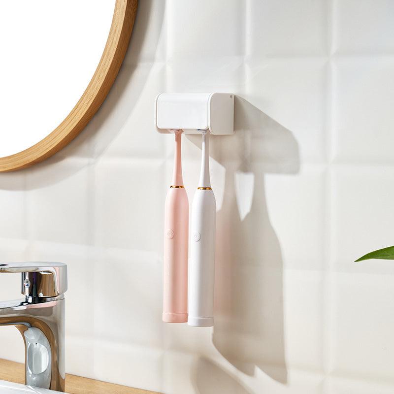 Wall Mounted Toothbrush Holder with Cover - Dust Proof