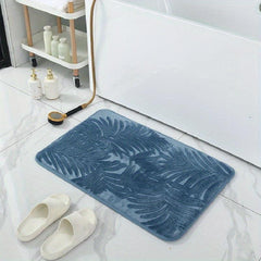Soft Memory Foam Toilet Mat, Grey Green, Rapid Water Absorption