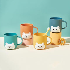Bear Pattern Mouthwash Cup for Bathroom Cleaning