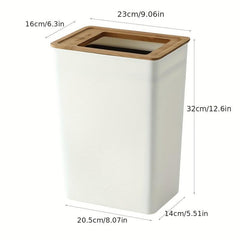 Bamboo Covered Trash Can - Home Essential