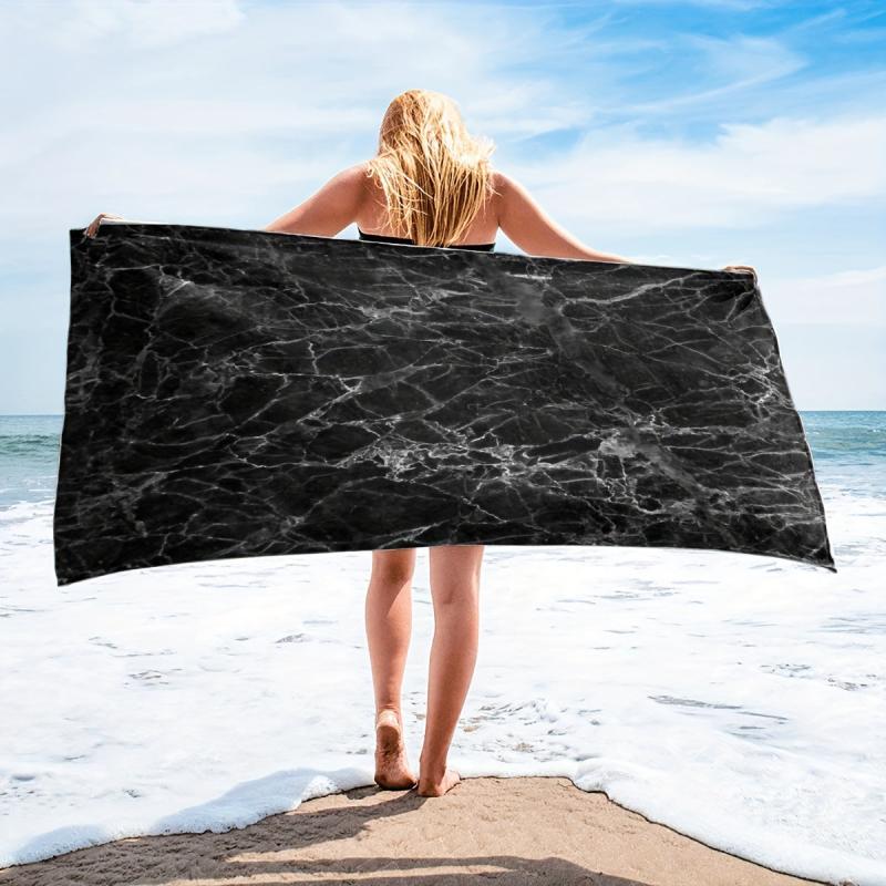 Marble Texture Microfiber Beach Towel