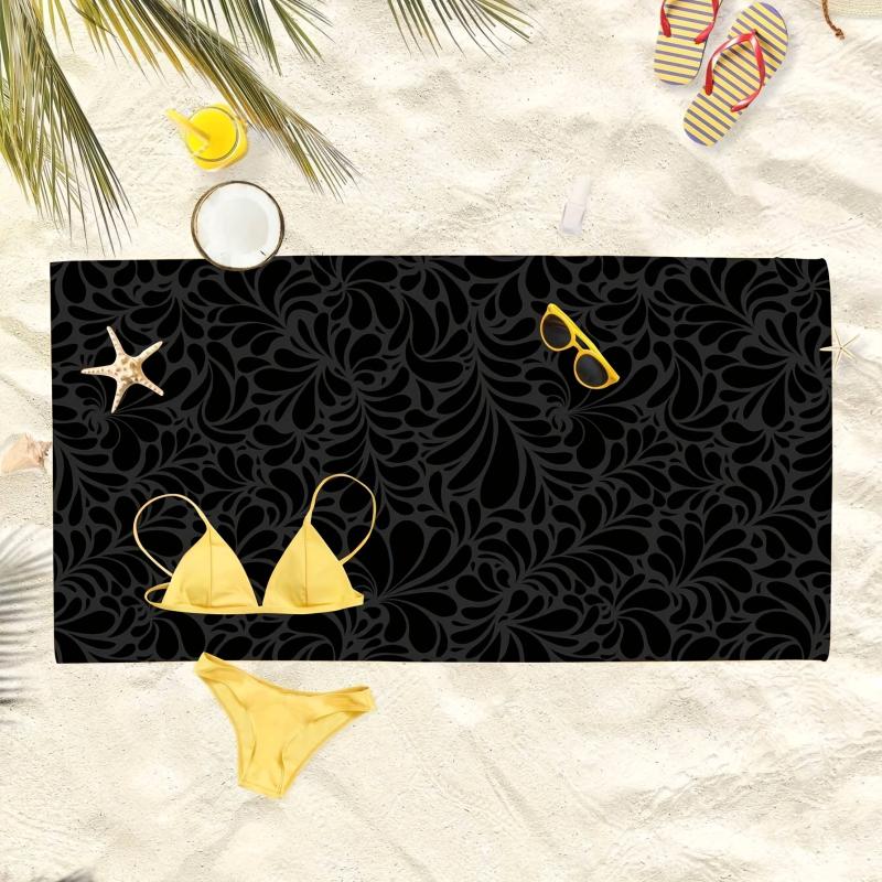 Sandproof Microfiber Beach Towel Lightweight & Quick Drying Square