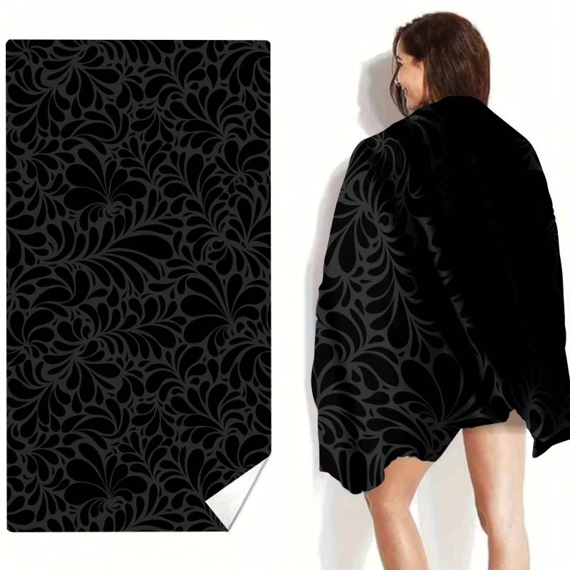 Sandproof Microfiber Beach Towel Lightweight & Quick Drying Square