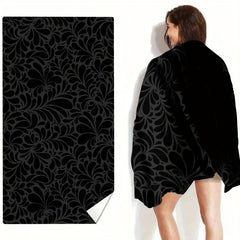 Sandproof Microfiber Beach Towel Lightweight & Quick Drying Square