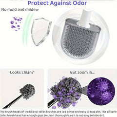 Long Handle Cleaning Brush Toilet Brush With Holder Box