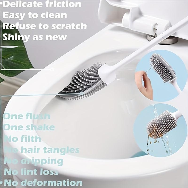 Long Handle Cleaning Brush Toilet Brush With Holder Box