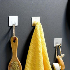 Stainless Steel Adhesive Towel Hook for Bathroom