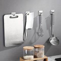Stainless Steel Adhesive Towel Hook for Bathroom