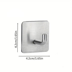Stainless Steel Adhesive Towel Hook for Bathroom