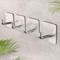 Stainless Steel Adhesive Towel Hook for Bathroom