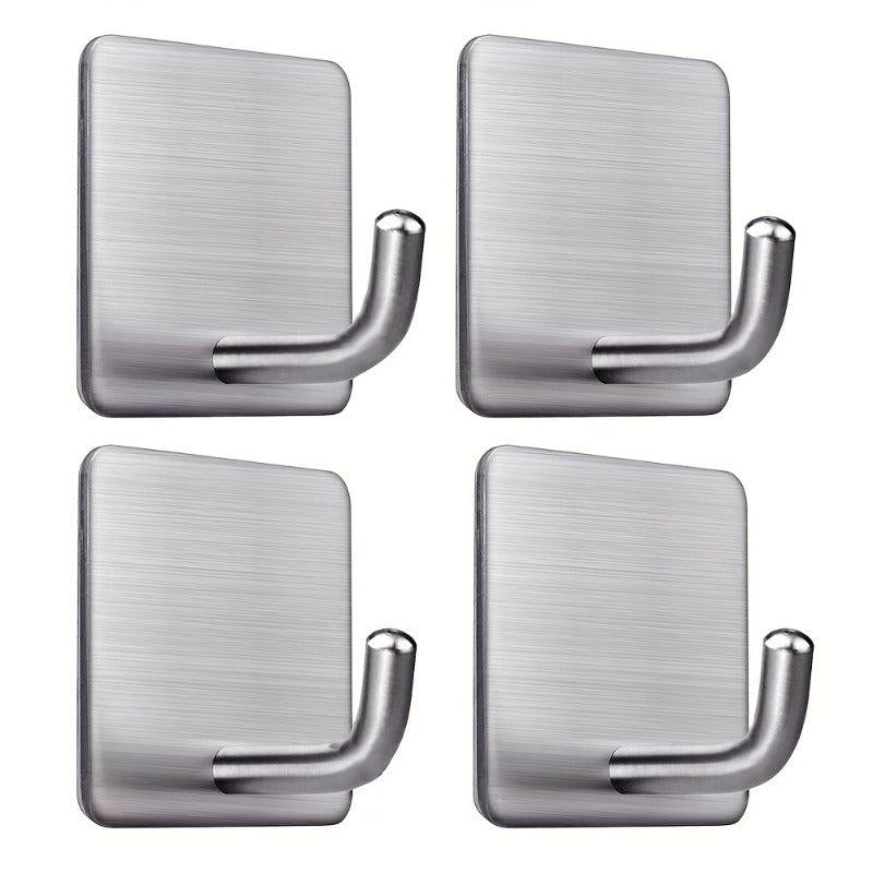 Stainless Steel Adhesive Towel Hook for Bathroom