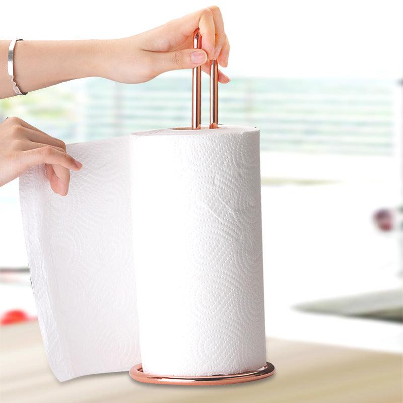 Stainless Steel Paper Towel Holder Bathroom Tissue Stand Storage Shelf