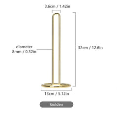 Stainless Steel Paper Towel Holder Bathroom Tissue Stand Storage Shelf