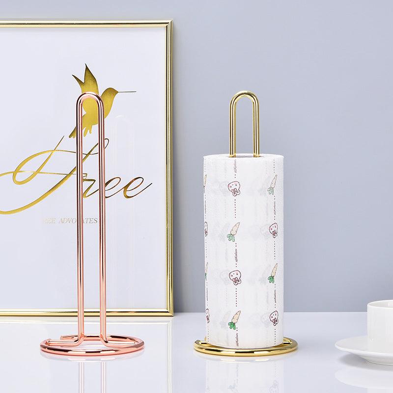Stainless Steel Paper Towel Holder Bathroom Tissue Stand Storage Shelf