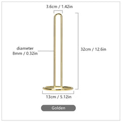 Stainless Steel Paper Towel Holder Bathroom Tissue Stand Storage Shelf