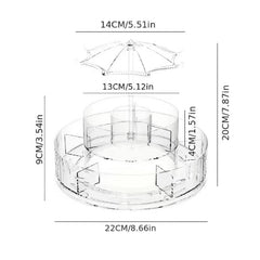 360 Rotating Makeup Organizer with Compartments