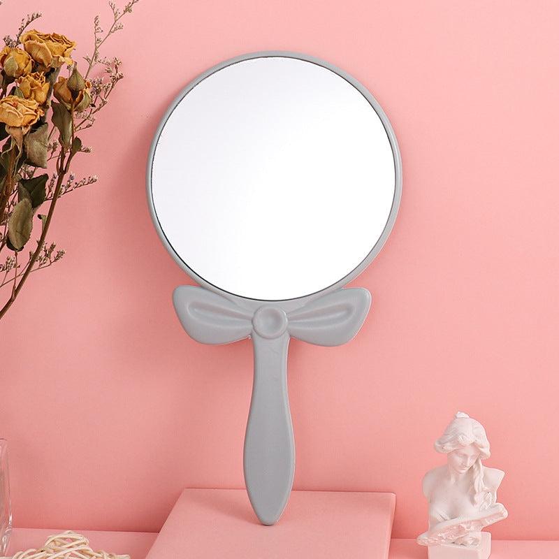 2pcs Handheld Makeup Mirror Bow Makeup Mirror Portable HD Beauty Mir...