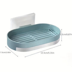 Wall Mounted Soap Holder Plastic Soap Rack Drain Soap Tray
