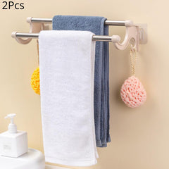 Double Rod Towel Bar Shower Towel Rack Wall Mounted Towel Holder