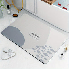 Soft Non Slip Diatom Mud Bath Rug Quick Dry Absorbent Mat