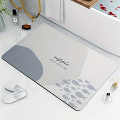 Soft Non Slip Diatom Mud Bath Rug Quick Dry Absorbent Mat