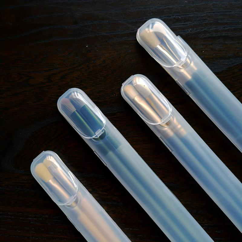 1PC Portable Eyeshadow Brush Storage Box Long Strip Storage Box Pen Holder