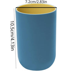 2pcs Two Tone Gargle Cup Couple Mouthwash Cup Plastic Bathroom Tumbler