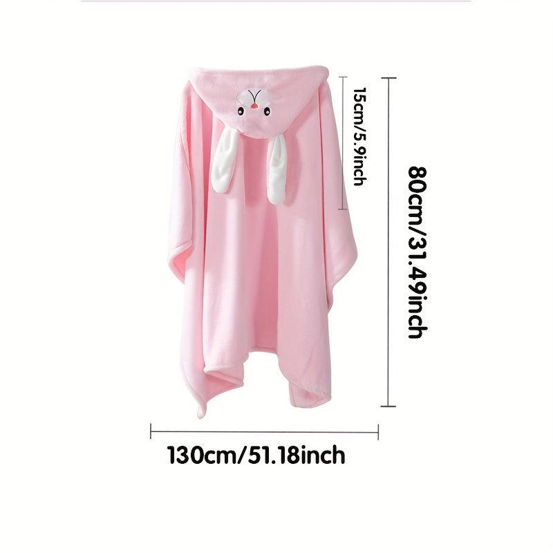 Kids Hooded Bath Towel Fast Drying Absorbent Bathrobe