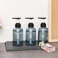 3pcs Liquid Soap Dispenser Reusable Shampoo Bottles 300ml