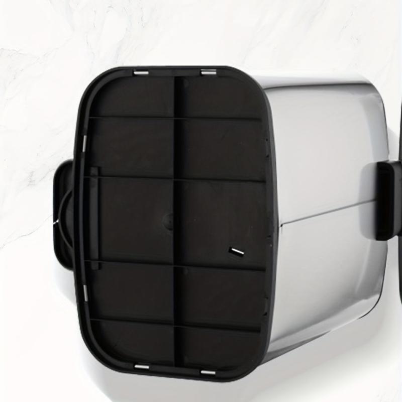 Brushed Stainless Steel Trash Can Soft Close Garbage Can
