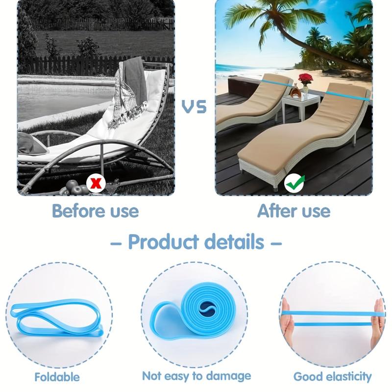 Colorful Windproof Beach Chair Band Towel Clips