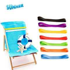 Colorful Windproof Beach Chair Band Towel Clips