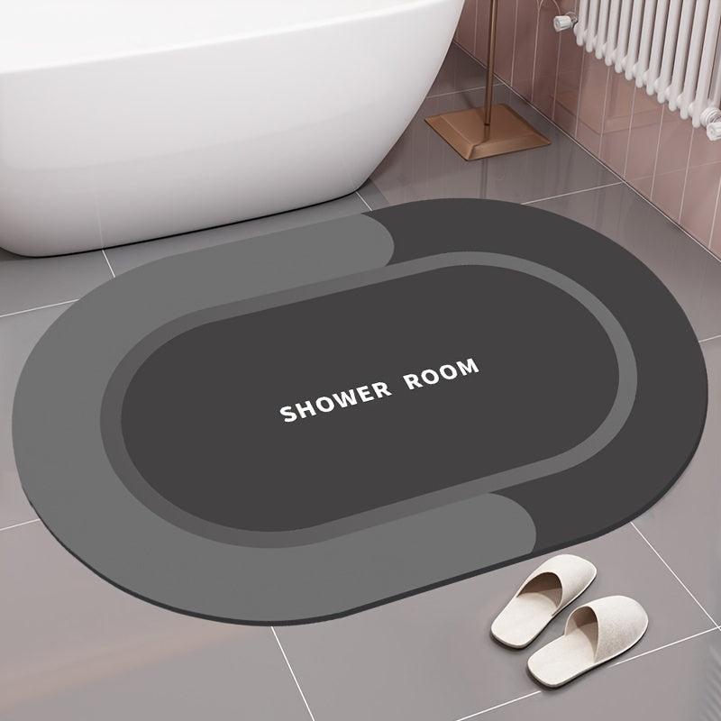 Absorbent Diatomaceous Earth Bath Mat 40 x 59 Quick Drying Rug Bathroom Decor