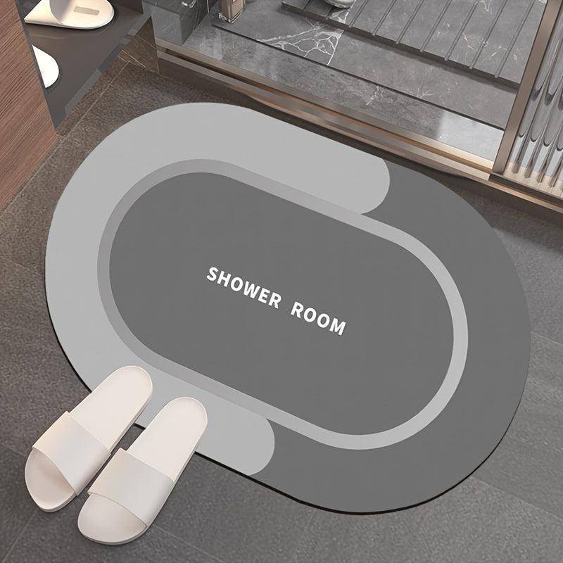 Absorbent Diatomaceous Earth Bath Mat 40 x 59 Quick Drying Rug Bathroom Decor