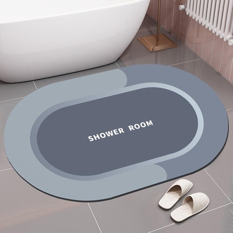 Absorbent Diatomaceous Earth Bath Mat 40 x 59 Quick Drying Rug Bathroom Decor