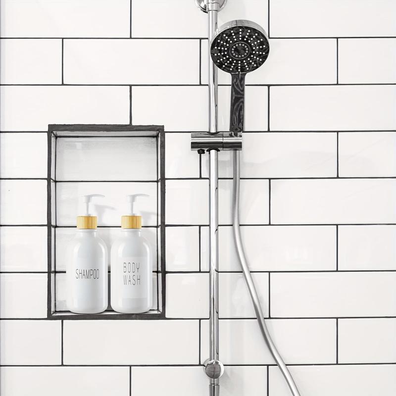 3pcs Shampoo and Conditioner Dispenser 500ml Body Wash Shower Soap Dispenser