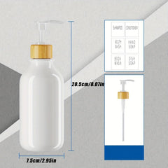 3pcs Shampoo and Conditioner Dispenser 500ml Body Wash Shower Soap Dispenser