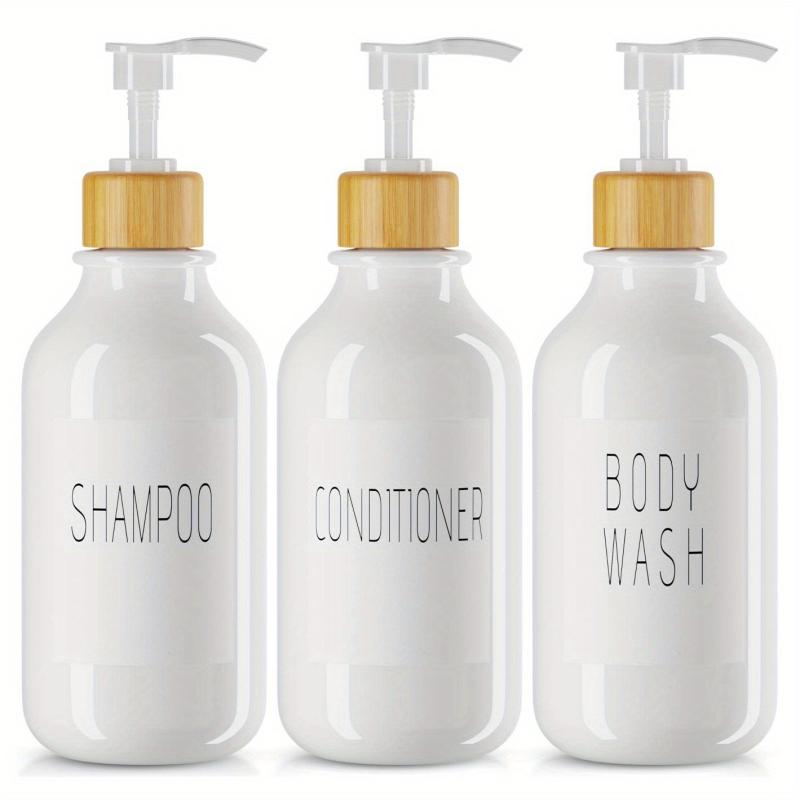 3pcs Shampoo and Conditioner Dispenser 500ml Body Wash Shower Soap Dispenser