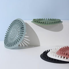 4pcs Silicone Hair Stopper Drain Covers Easy Clean for Bathroom Kitchen